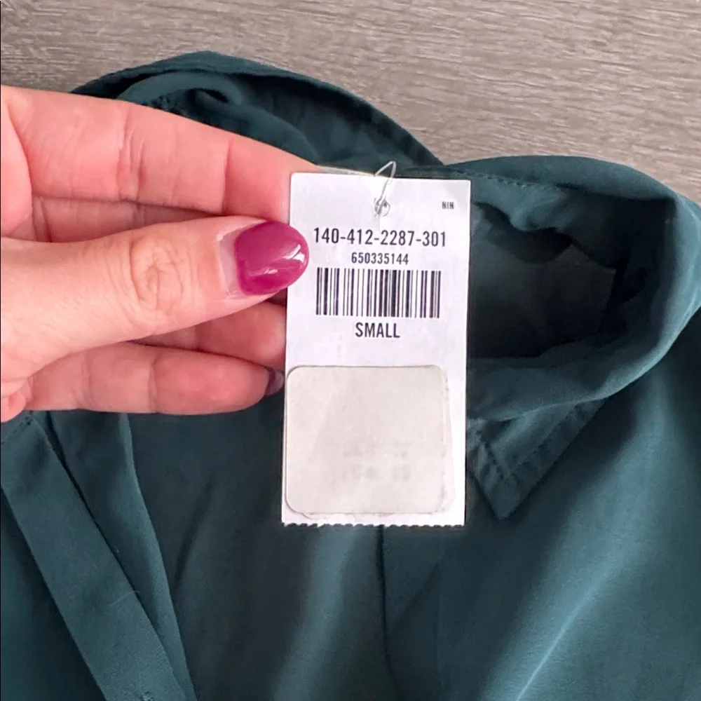 NWT Abercrombie Sheer Blouse - Picture 3 of 5